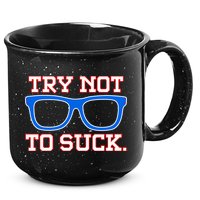Try Not To Suck Chicago! Baseball Glasses 15oz Campfire Ceramic Mug