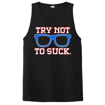 Try Not To Suck Chicago! Baseball Glasses PosiCharge Competitor Tank