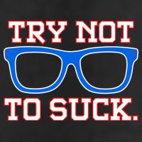 Try Not To Suck Chicago! Baseball Glasses Golf Towel
