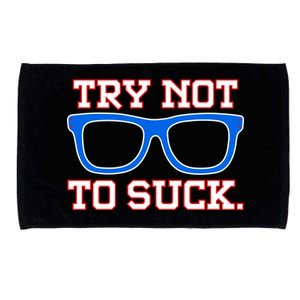 Try Not To Suck Chicago! Baseball Glasses Microfiber Hand Towel