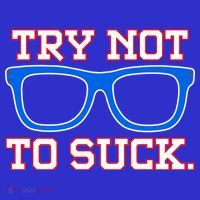 Try Not To Suck Chicago! Baseball Glasses Apron