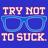 Try Not To Suck Chicago! Baseball Glasses Premium T-Shirt