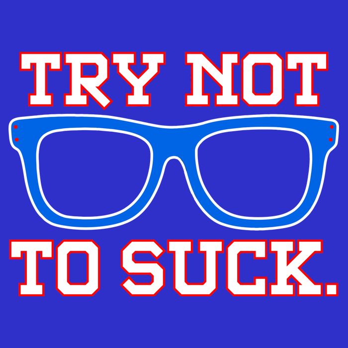 Try Not To Suck Chicago! Baseball Glasses Premium T-Shirt
