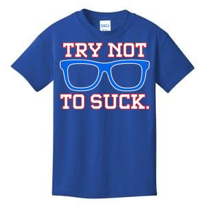 Try Not To Suck Chicago! Baseball Glasses Kids T-Shirt