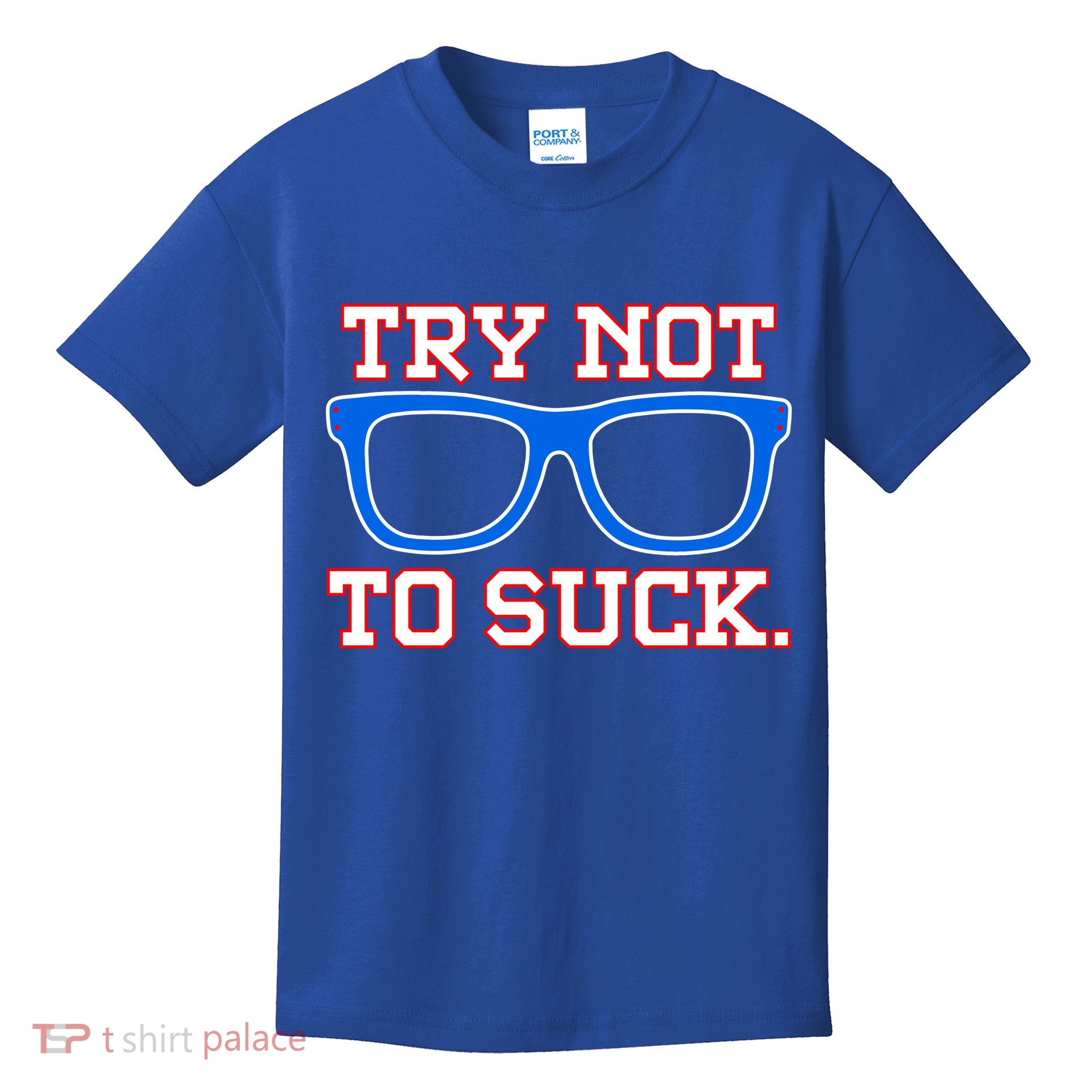 Try Not To Suck Chicago! Baseball Glasses Kids T-Shirt