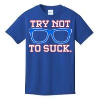 Try Not To Suck Chicago! Baseball Glasses Kids T-Shirt