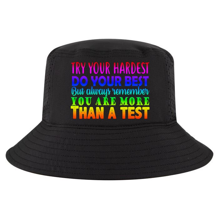 Try Your Hardest On The Test Day Cool Comfort Performance Bucket Hat