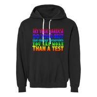 Try Your Hardest On The Test Day Garment-Dyed Fleece Hoodie