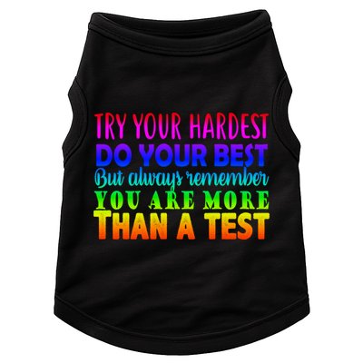Try Your Hardest On The Test Day Doggie Tank