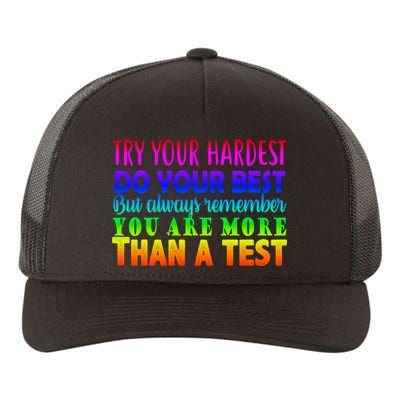 Try Your Hardest On The Test Day Yupoong Adult 5-Panel Trucker Hat