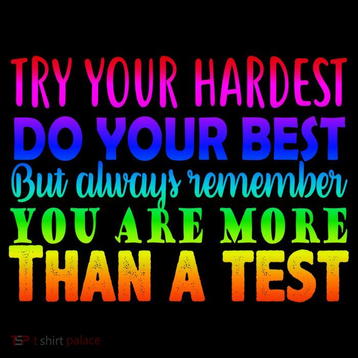 Try Your Hardest On The Test Day Hoodie