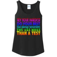 Try Your Hardest On The Test Day Ladies Essential Tank