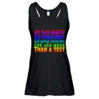 Try Your Hardest On The Test Day Ladies Essential Flowy Tank