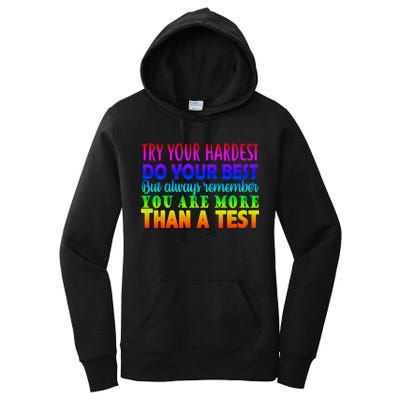 Try Your Hardest On The Test Day Women's Pullover Hoodie