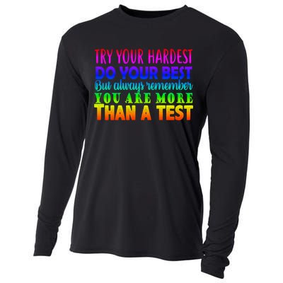 Try Your Hardest On The Test Day Cooling Performance Long Sleeve Crew