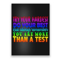 Try Your Hardest On The Test Day Poster
