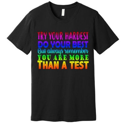 Try Your Hardest On The Test Day Premium T-Shirt