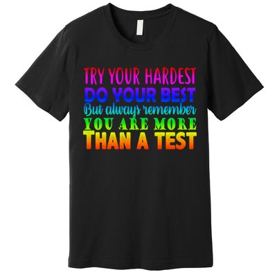 Try Your Hardest On The Test Day Premium T-Shirt