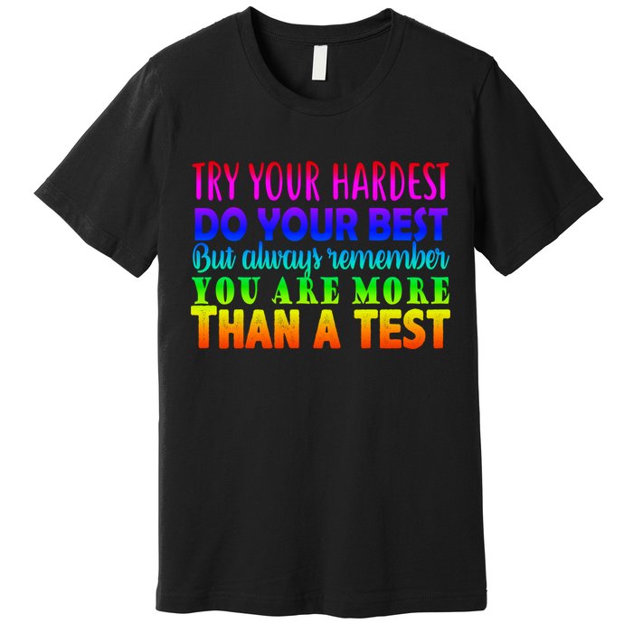 Try Your Hardest On The Test Day Premium T-Shirt