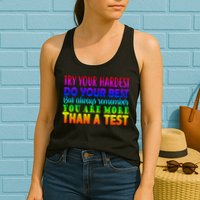 Try Your Hardest On The Test Day Womens Tank Top