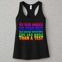 Try Your Hardest On The Test Day Womens Tank Top