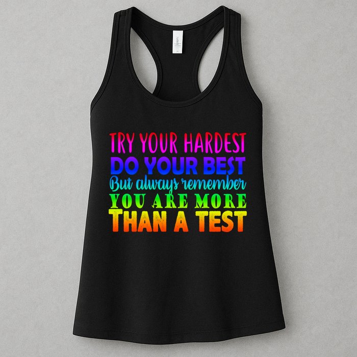 Try Your Hardest On The Test Day Womens Tank Top