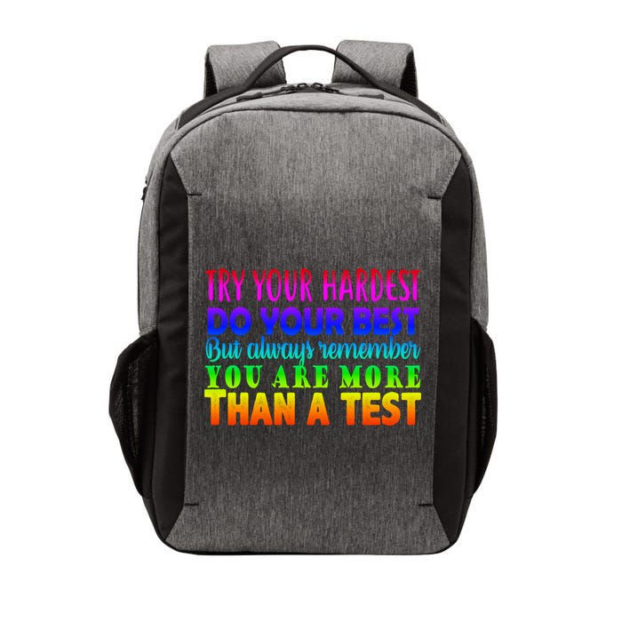 Try Your Hardest On The Test Day Vector Backpack