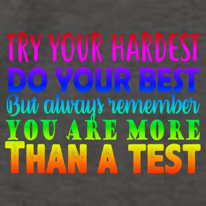 Try Your Hardest On The Test Day Vector Backpack