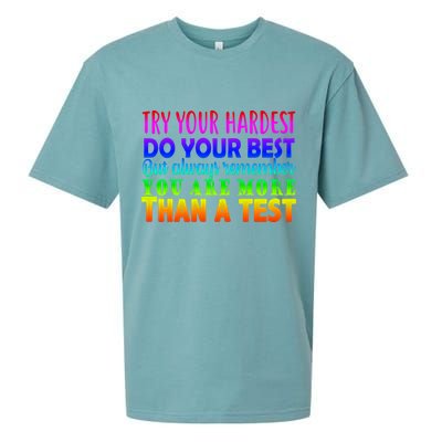 Try Your Hardest On The Test Day Sueded Cloud Jersey T-Shirt