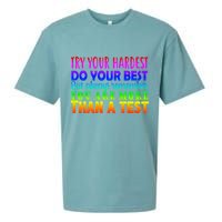 Try Your Hardest On The Test Day Sueded Cloud Jersey T-Shirt