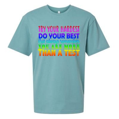 Try Your Hardest On The Test Day Sueded Cloud Jersey T-Shirt