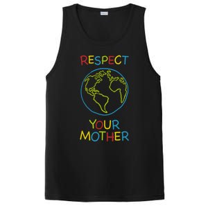 Trendy Respect Your Mother Earth Nature Gift PosiCharge Competitor Tank