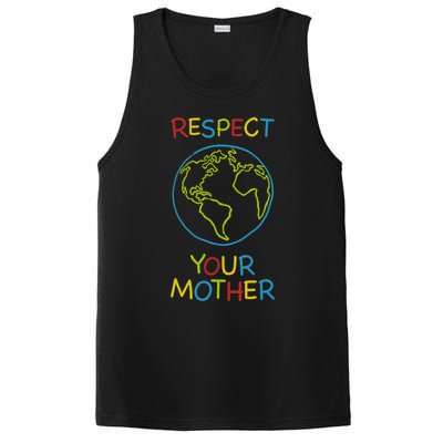 Trendy Respect Your Mother Earth Nature Gift PosiCharge Competitor Tank