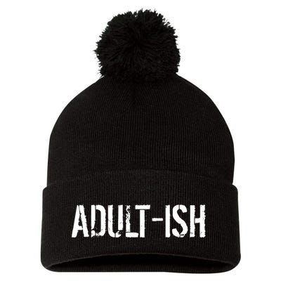 Tryinging To Be An Adult-ISH Pom Pom 12in Knit Beanie