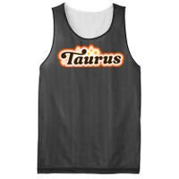 Taurus Retro Zodiac Birthday Mesh Reversible Basketball Jersey Tank