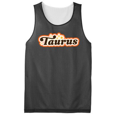 Taurus Retro Zodiac Birthday Mesh Reversible Basketball Jersey Tank