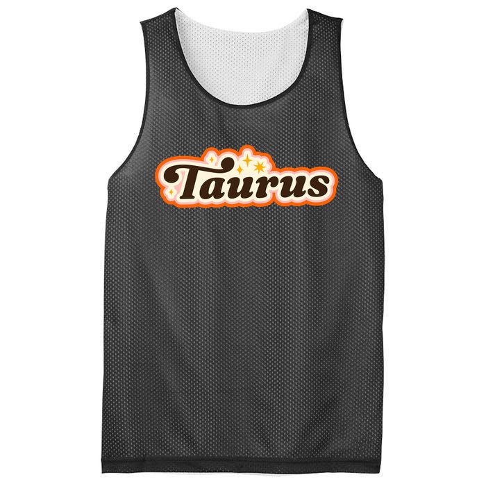 Taurus Retro Zodiac Birthday Mesh Reversible Basketball Jersey Tank