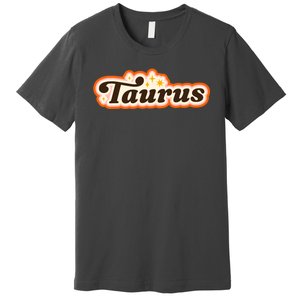 Taurus Retro Zodiac Birthday Premium T-Shirt