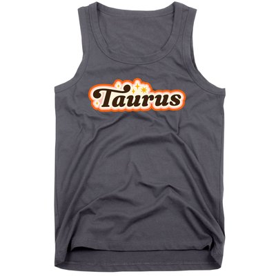 Taurus Retro Zodiac Birthday Tank Top