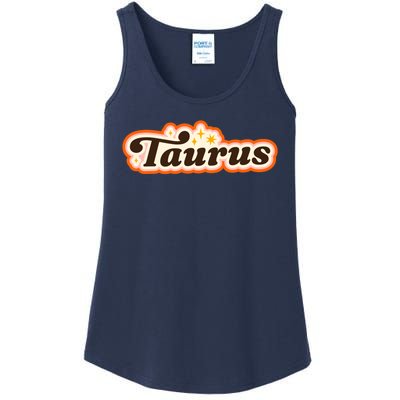 Taurus Retro Zodiac Birthday Ladies Essential Tank