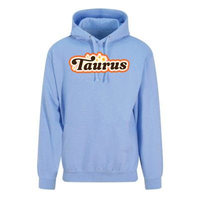 Taurus Retro Zodiac Birthday Unisex Surf Hoodie