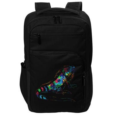 Tropic Reptile Zoo Keeper Gift Idea Iguana Impact Tech Backpack