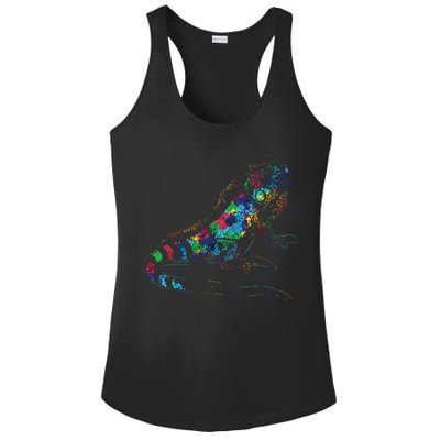 Tropic Reptile Zoo Keeper Gift Idea Iguana Ladies PosiCharge Competitor Racerback Tank