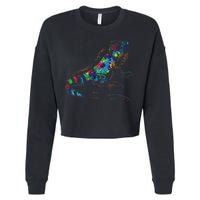 Tropic Reptile Zoo Keeper Gift Idea Iguana Cropped Pullover Crew