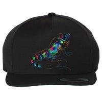 Tropic Reptile Zoo Keeper Gift Idea Iguana Wool Snapback Cap