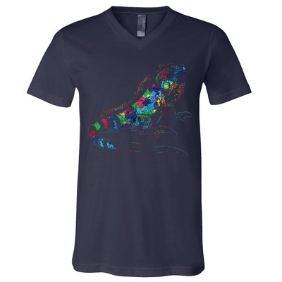 Tropic Reptile Zoo Keeper Gift Idea Iguana V-Neck T-Shirt