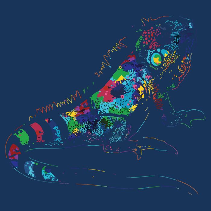 Tropic Reptile Zoo Keeper Gift Idea Iguana Flat Bill Trucker Hat