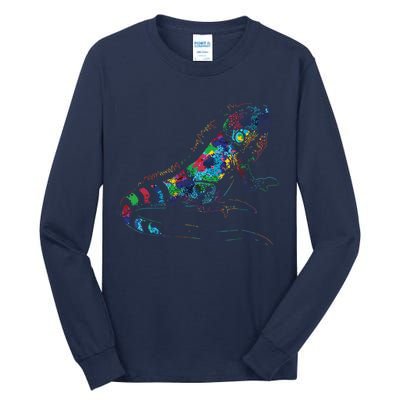 Tropic Reptile Zoo Keeper Gift Idea Iguana Tall Long Sleeve T-Shirt