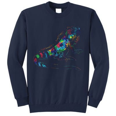 Tropic Reptile Zoo Keeper Gift Idea Iguana Tall Sweatshirt