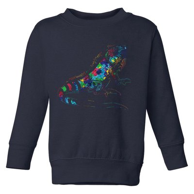 Tropic Reptile Zoo Keeper Gift Idea Iguana Toddler Sweatshirt